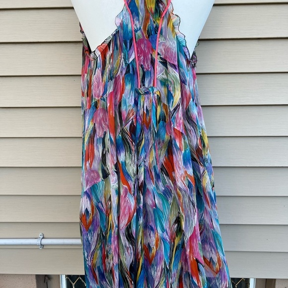 Erica Davies 100% silk top Women multicolored size 6 - Picture 6 of 13